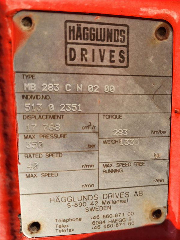 2 Units - Hagglunds Drives)